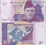 Pakistan 50 Rupees 2013 P 47 g UNC , K2 Mountain ,Karakorum , Jinnah