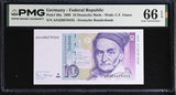 Germany Federal Republic 10 Mark 1989 P 38 a Gem UNC PMG 66 EPQ