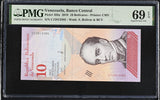 Venezuela 10 Bolivares 2018 P 103 a Superb Gem UNC PMG 69 EPQ TOP POP