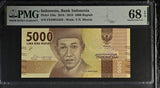 Indonesia 5000 Rupiah 2016/2018 P 156 c Superb Gem UNC PMG 68 EPQ