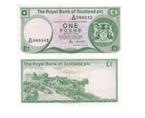 Scotland 1 Pound 1986 P 341Ab Aunc