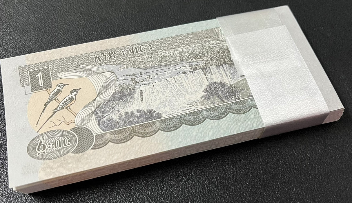 Ethiopia 1 Birr 1998/2006 P 46 d UNC LOT 100 PCS 1 Bundle