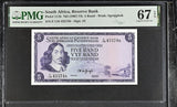 South Africa 5 Rand ND 1967-1974 P 111 b Superb Gem UNC PMG 67 EPQ