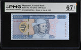 Myanmar 1000 Kyats ND 2019 P 86 a Superb Gem UNC PMG 67 EPQ , WTM A. San