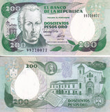Colombia 200 Pesos 1992 P 429A UNC