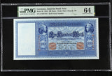 Germany 100 Mark Imperial Bank Note 1910 P 42 Choice UNC PMG 64