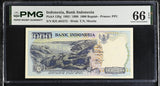 Indonesia 1000 Rupiah 1992 / 1998 P 129 g Gem UNC PMG 66 EPQ