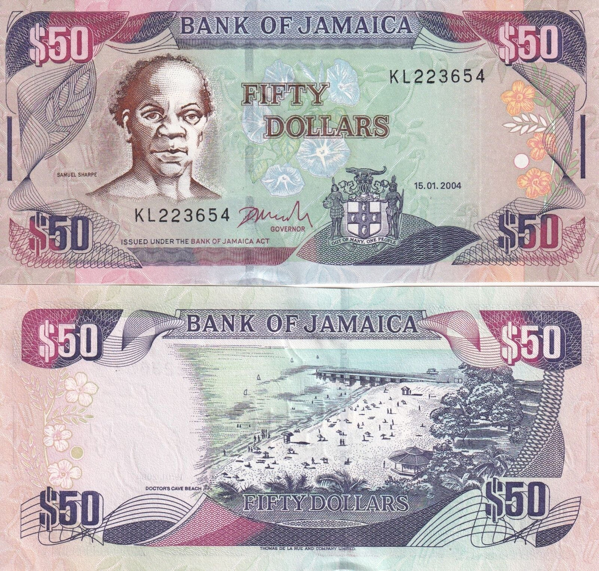 Jamaica 50 Dollars 2004 P 79 e UNC