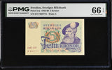 Sweden 5 Kronor 1967 P 51 a Gem UNC PMG 66 EPQ