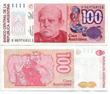 Argentina 100 Australes 1985 P 327 R-A Replacement UNC