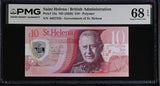 St. Helena 10 Pounds ND 2026 Polymer P 15 a Superb Gem UNC PMG 68 EPQ