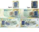 SET 2 PCS TYPE I & II Russia GOZNAK Test Note Printing 100th 1919-2019 Specimen