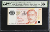 Singapore 10 Dollars ND 2015 P 48 l Polymer Gem UNC PMG 66 EPQ
