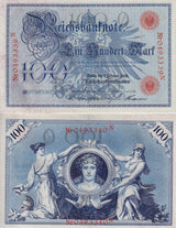 Germany Reichsbank 100 Mark 1908 P 33 UNC