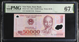 Vietnam 50000 Dong 2024 P 121 t Superb Gem UNC PMG 67 EPQ
