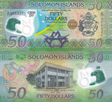 Solomon Islands 50 Dollars 2026 P New POLYMER Commemorative Jubilee LOT 5 UNC
