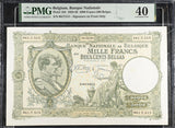 Belgium 1000 Francs-200 Belgas 1939 P 104 Extremely Fine EF PMG 40