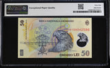 Romania 50 Lei 2024 P 120 k Polymer Superb Gem UNC PMG 69 EPQ