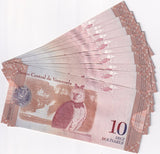 Venezuela 10 Bolivares 2009 P 90 b UNC LOT 10 PCS
