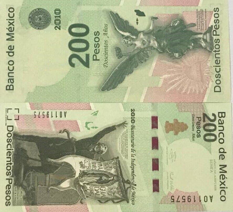 Mexico 200 Pesos 2008 Commemorative P 129 UNC