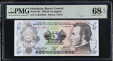 Honduras 5 Lempiras 1985 P 63 b Superb Gem UNC PMG 68 EPQ TOP POP