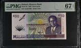 Malawi 50 Kwacha 1995 P 33 Superb Gem UNC PMG 67 EPQ TOP POP