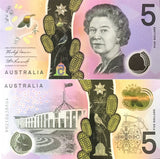 Australia 5 Dollars 2021 Polymer P 62 AUnc