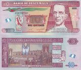 Guatemala 10 Quetzales 2019 P 123A UNC