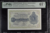 Falkland Islands 1 Pounds 1977 P 8 c Superb Gem UNC PMG 67 EPQ