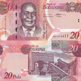 Botswana 20 Pula 2024 P 31 NEW Sign UNC