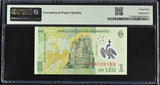 Romania 1 Leu 2024 P 117 p Polymer Superb Gem UNC PMG 69 EPQ