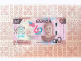 Samoa SET 4 UNC (5 10 20 Polymer) 60 Tala 2024 P 50 51 52 53 CHOGM Comm W/FOLDER