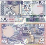 Somalia 100 Shillings 1987 P 35 b UNC