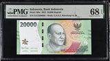Indonesia 20000 Rupiah 2022 P 166 a Superb Gem UNC PMG 68 EPQ