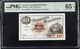 Sweden 10 Kronor 1939 P 34 v Gem UNC PMG 65 EPQ