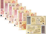 Singapore SET 6 UNC 10 & 50 dollars 2015 Commemorative P 56 57 58 56 60 P 61