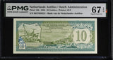 Netherlands Antilles 10 Gulden 1984 P 16 b Superb Gem UNC PMG 67 EPQ