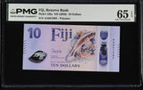 Fiji 10 Dollars ND 2026 P 126 a Gem UNC PMG 65 EPQ