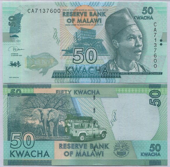 Malawi 50 Kwacha 2020 P 64 UNC