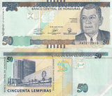 Honduras 50 Lempiras 2019 France Printer P 104 UNC