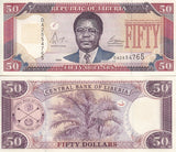 Liberia 50 Dollars 2004 P 29 b UNC
