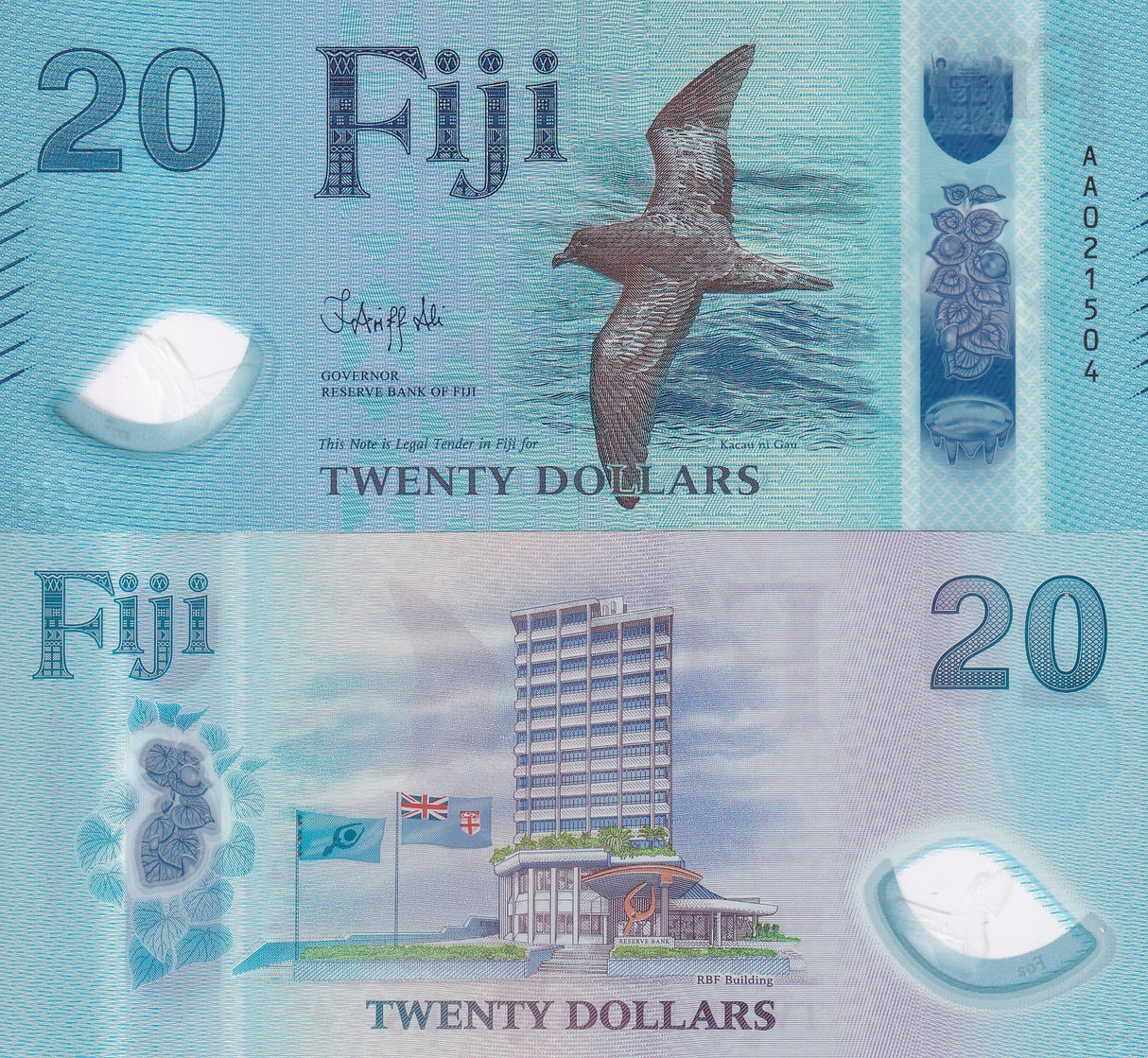 Fiji 20 Dollars 2026 2025 P NEW Polymer IN Folder UNC