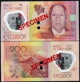 Cape Verde 200 Escudos 2014 P 71 s Specimen Polymer UNC