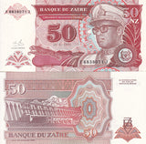 Zaire 50 Nouveaux Zaire 1993 P 57 UNC