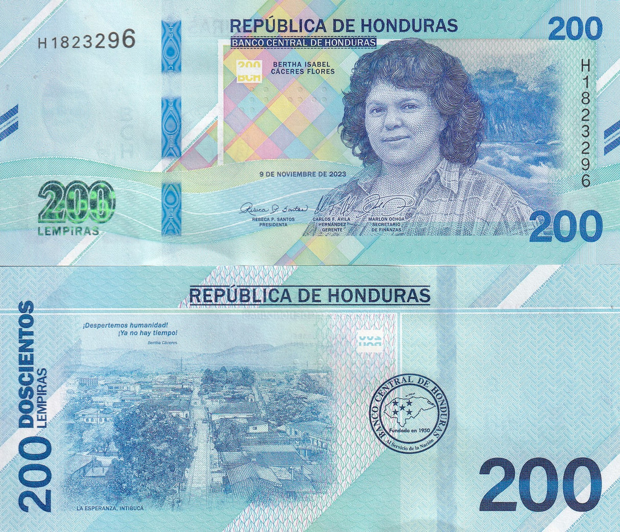 Honduras 200 Lempiras 2023 / 2026 P 114 NEW Color Design UNC