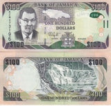 Jamaica 100 Dollars 2014 P 95 UNC