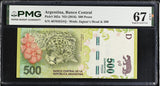 Argentina 500 Pesos ND 2016 P 365 a Superb Gem UNC PMG 67 EPQ