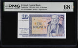 Iceland 10 Kronur 1961 ND 1981 P 48 a Superb Gem UNC PMG 68 EPQ