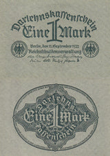 Germany 1 Mark 1922 P 61 UNC