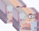 Venezuela 10 Bolivares 2018 P 103 Anteater UNC LOT 20 PCS